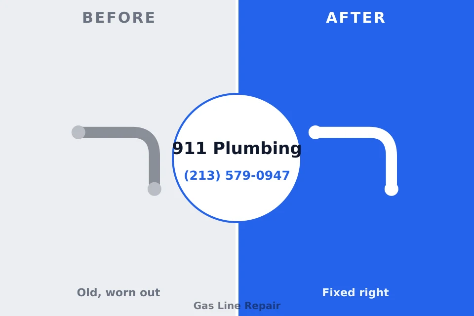 Before and after: plumbing repair Lakeside Park, KY